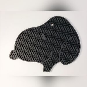 Black Snoopy Face Trivet